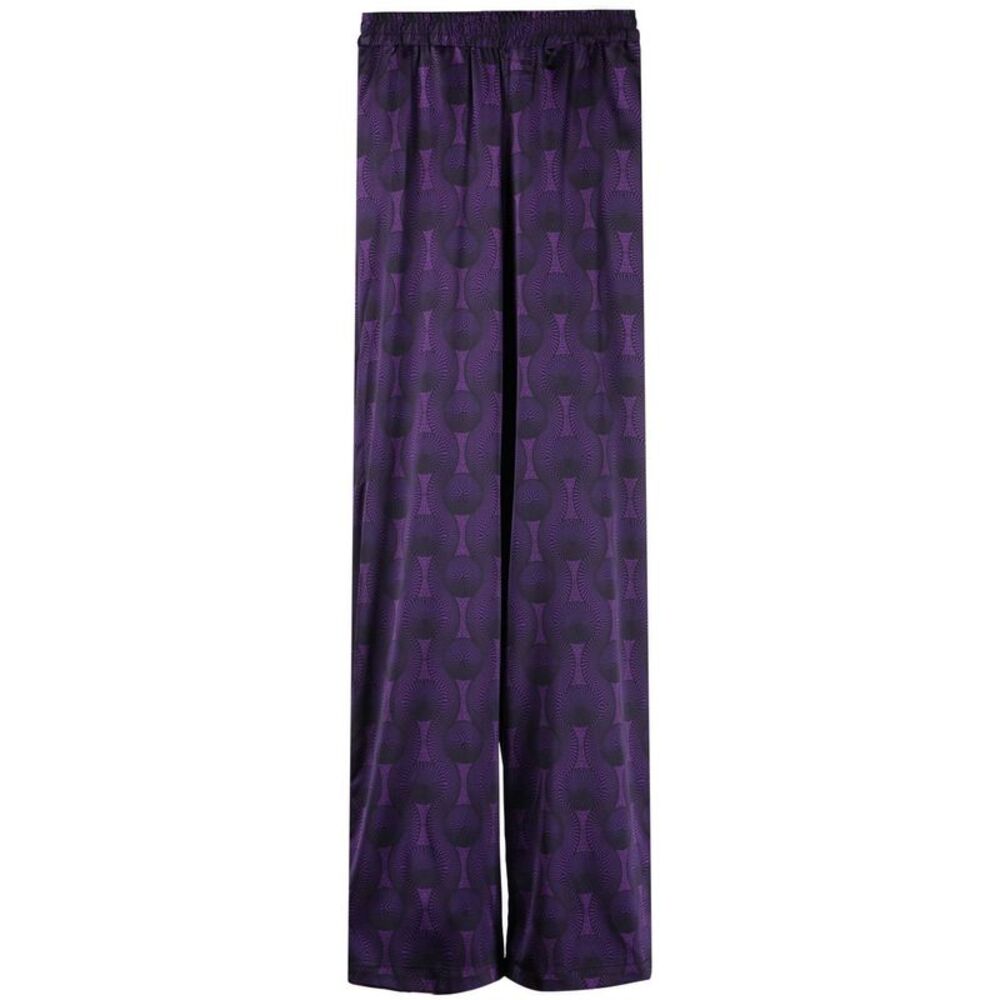 Ozwald Boateng Men's Elastic Waist Printed Silk Trousers